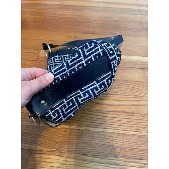 PIERRE BALMAIN | vintage 1970s labyrinth monogram shoulder bag - Picture 12 of 16